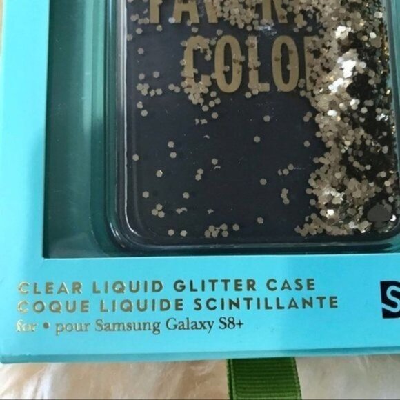 Kate Spade Designer Samsung Galaxy S8+ Glitter is my Favorite Color Phone Case - Picture 4 of 8
